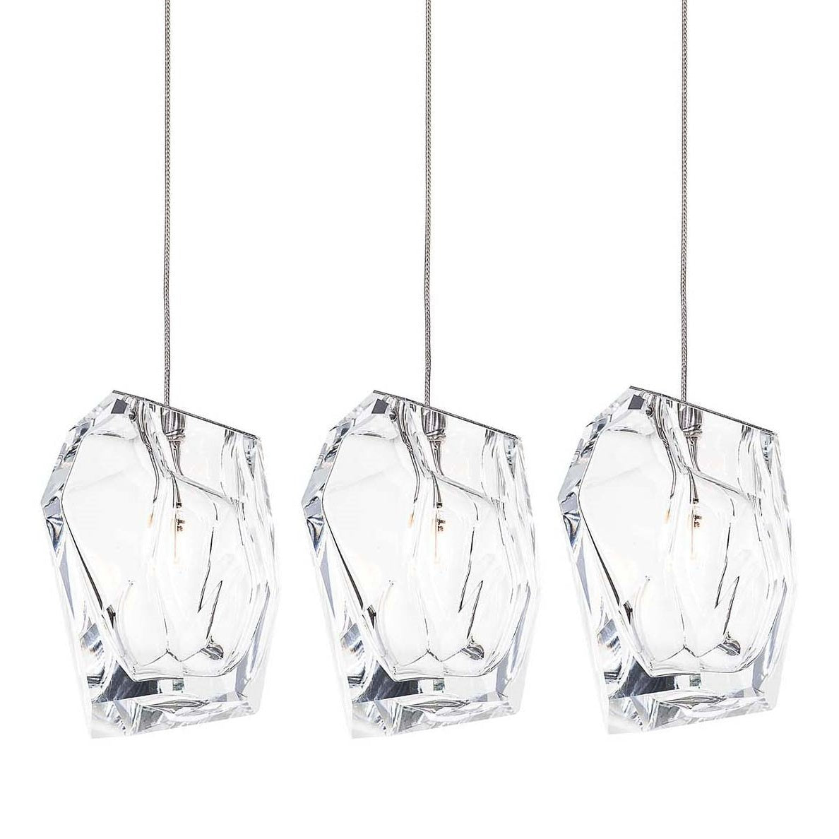Crystal Rock Cluster Pendant Light – Modern Glass Chandelier for Dining & Living Spaces