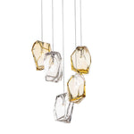 Crystal Rock Cluster Pendant Light – Modern Glass Chandelier for Dining & Living Spaces