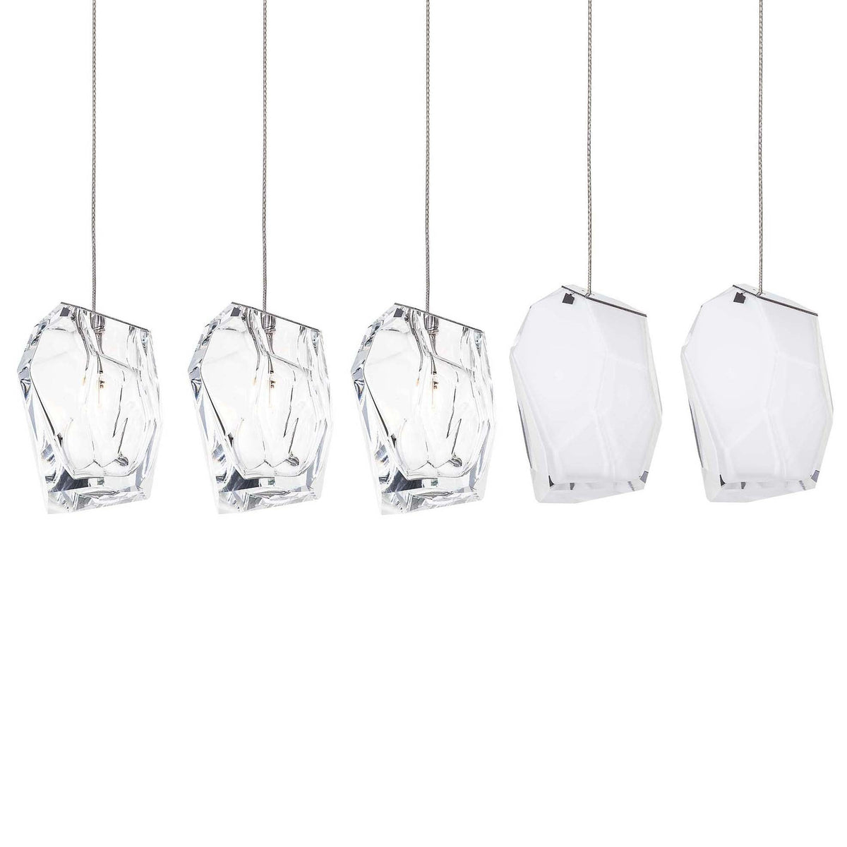 Crystal Rock Cluster Pendant Light – Modern Glass Chandelier for Dining & Living Spaces