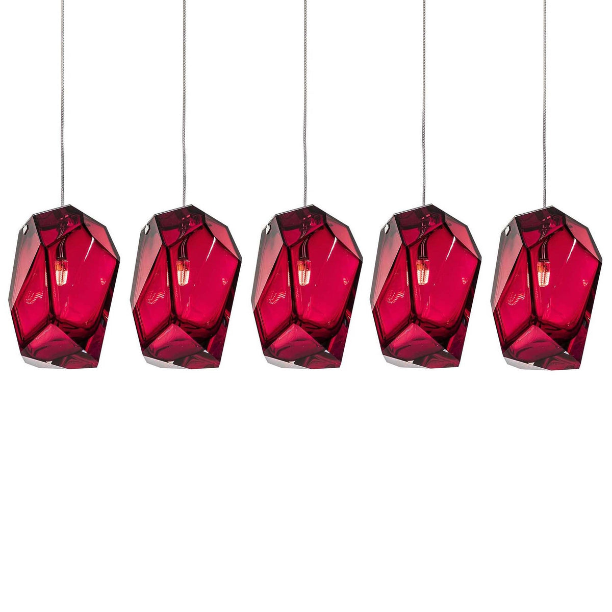 Crystal Rock Cluster Pendant Light – Modern Glass Chandelier for Dining & Living Spaces