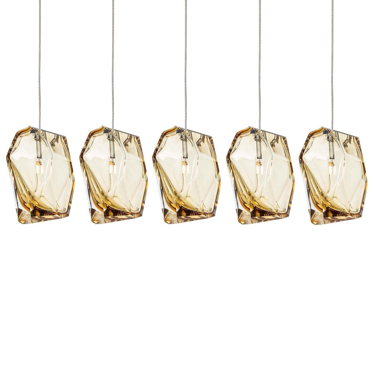Crystal Rock Cluster Pendant Light – Modern Glass Chandelier for Dining & Living Spaces