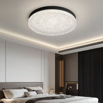 Crystalia Resin Ceiling Light – Modern Flush Mount with Black Iron Frame