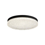 Crystalia Resin Ceiling Light – Modern Flush Mount with Black Iron Frame