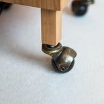 Cubby Mobile Table Lamp in Cherry Wood and Acrylic