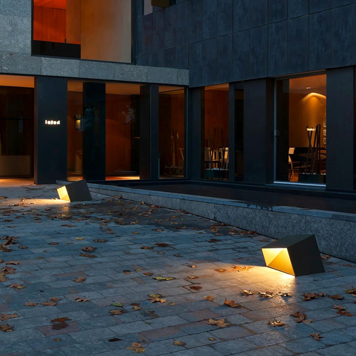 Modern Cube Solar Garden Light