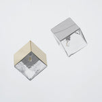 Cubic Luster Cascade Chandelier – Modern Geometric Crystal Pendant Light