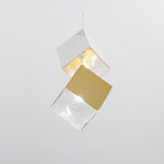 Cubic Luster Cascade Chandelier – Modern Geometric Crystal Pendant Light