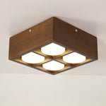 Cobra Wood Ceiling Light – Minimalist Flush Mount in Natural Wood