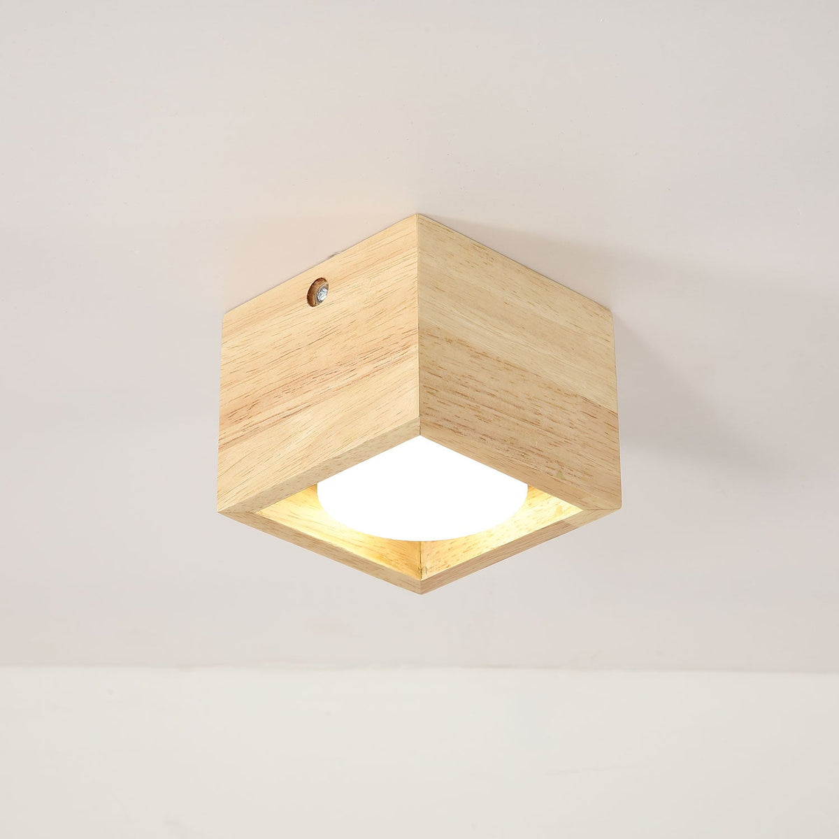 Cobra Wood Ceiling Light – Minimalist Flush Mount in Natural Wood