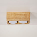 Cobra Wood Ceiling Light – Minimalist Flush Mount in Natural Wood
