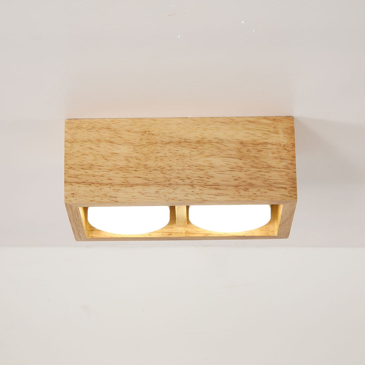 Cobra Wood Ceiling Light – Minimalist Flush Mount in Natural Wood