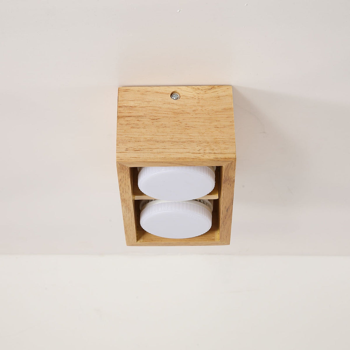 Cobra Wood Ceiling Light – Minimalist Flush Mount in Natural Wood