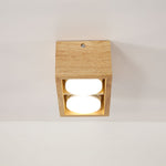Cobra Wood Ceiling Light – Minimalist Flush Mount in Natural Wood