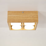 Cobra Wood Ceiling Light – Minimalist Flush Mount in Natural Wood