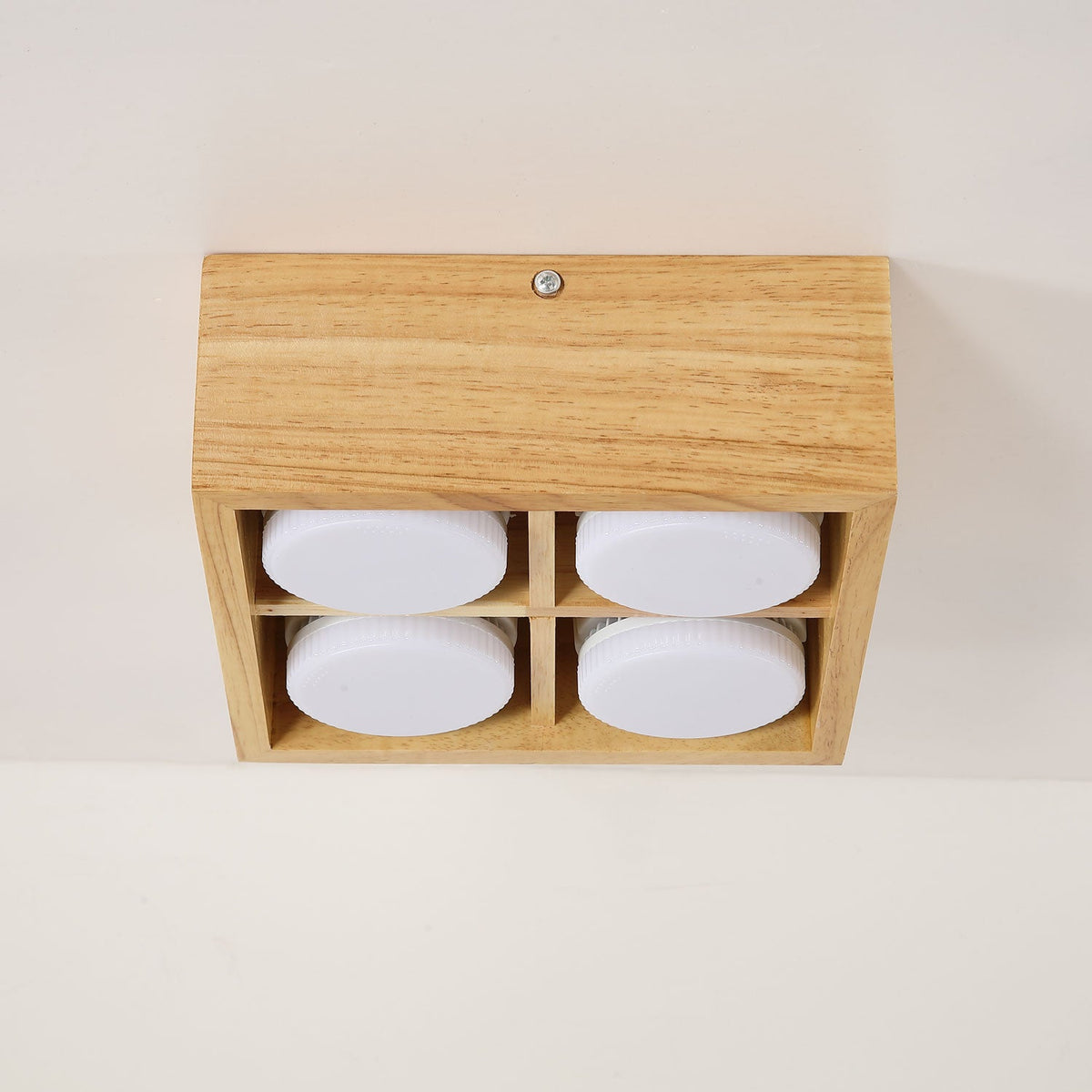 Cobra Wood Ceiling Light – Minimalist Flush Mount in Natural Wood