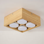 Cobra Wood Ceiling Light – Minimalist Flush Mount in Natural Wood