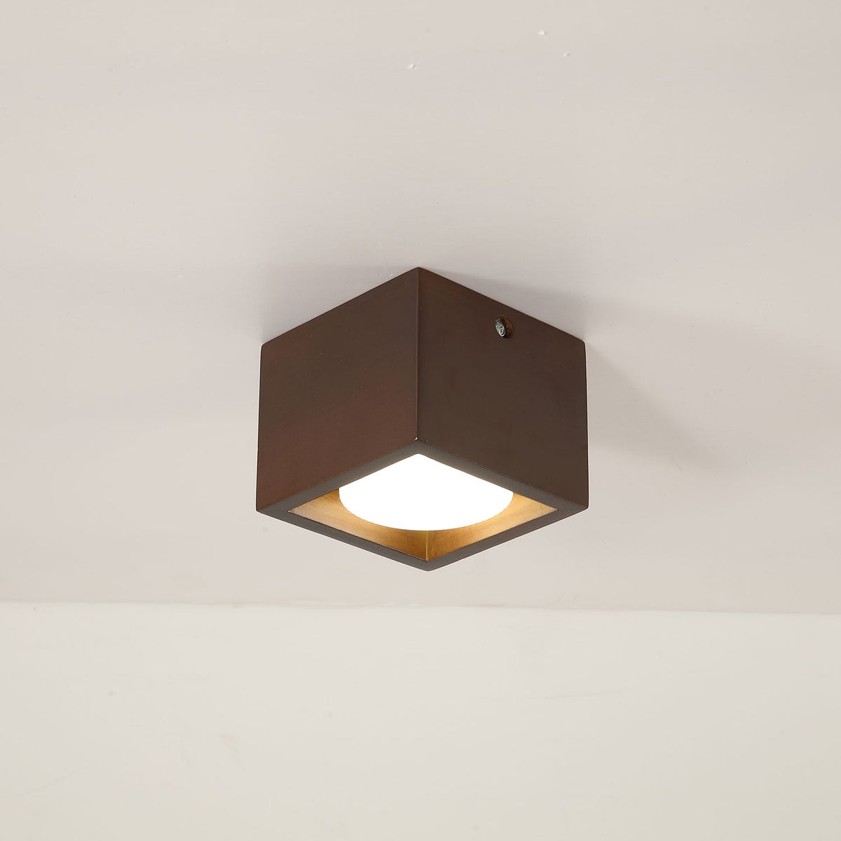 Cobra Wood Ceiling Light – Minimalist Flush Mount in Natural Wood