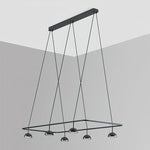 Cupolina LED Chandelier – Modern Black Metal Pendant Light for Dining Room and Living Room