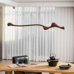 Curva Sculptural Wood LED Pendant Light – Modern Organic Design