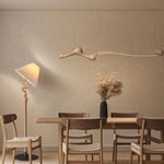 Curva Sculptural Wood LED Pendant Light – Modern Organic Design