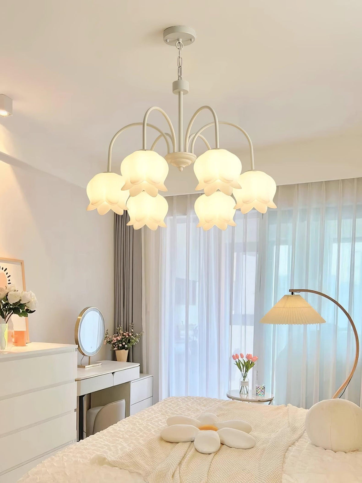 curved-arm-bell-chandelier