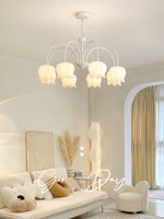 curved-arm-bell-chandelier