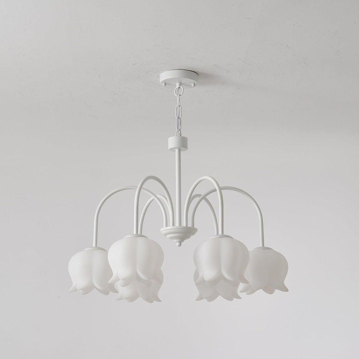 curved-arm-bell-chandelier