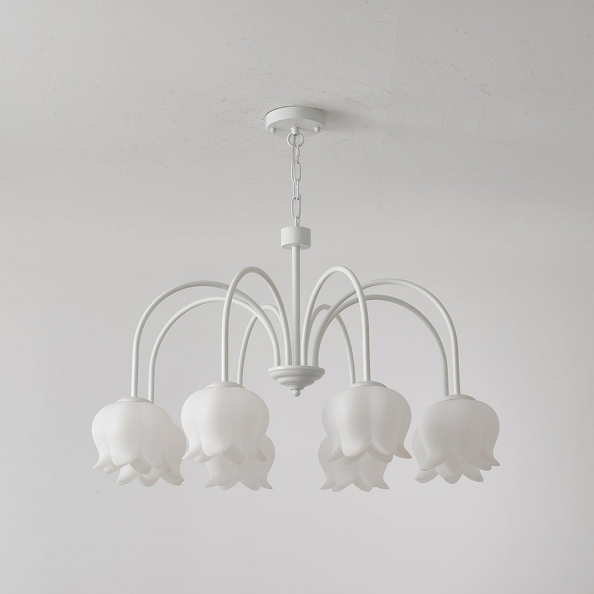 curved-arm-bell-chandelier