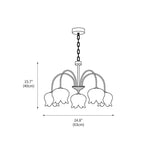 curved-arm-bell-chandelier