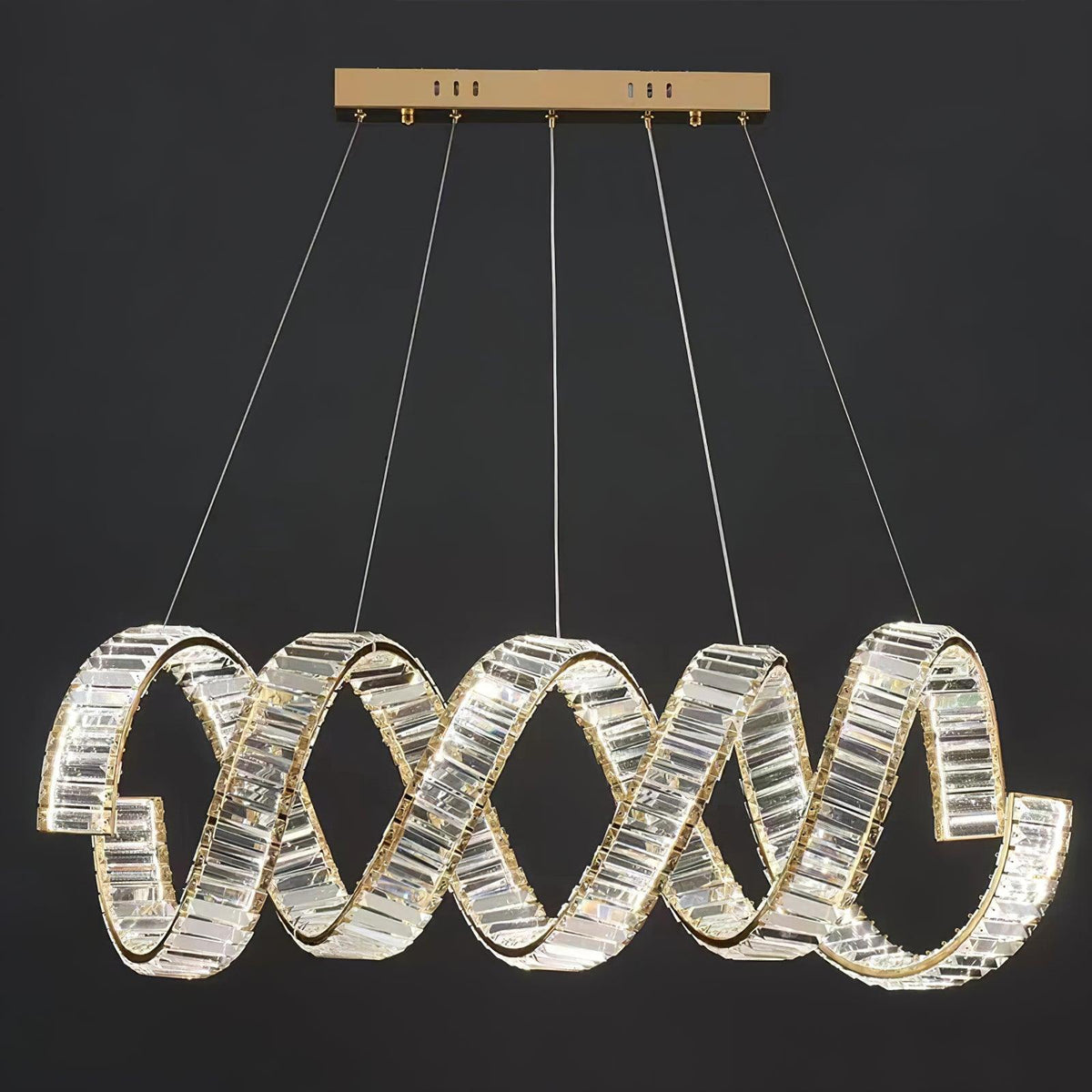 Curved Led Chandelier
