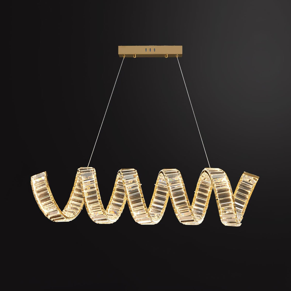 Curved Led Chandelier