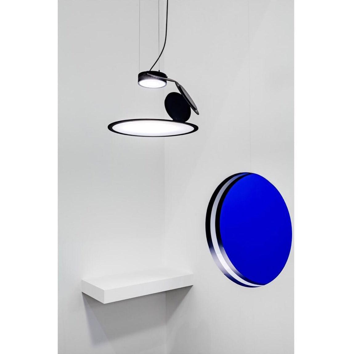 Cut Pendant Lamp – Modern LED Ceiling Light in Black Aluminum