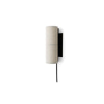 Cylinder Fabric Plug In Wall Lamp