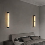 Cylindra Alabaster Brass Wall Sconce – Modern LED Wall Light