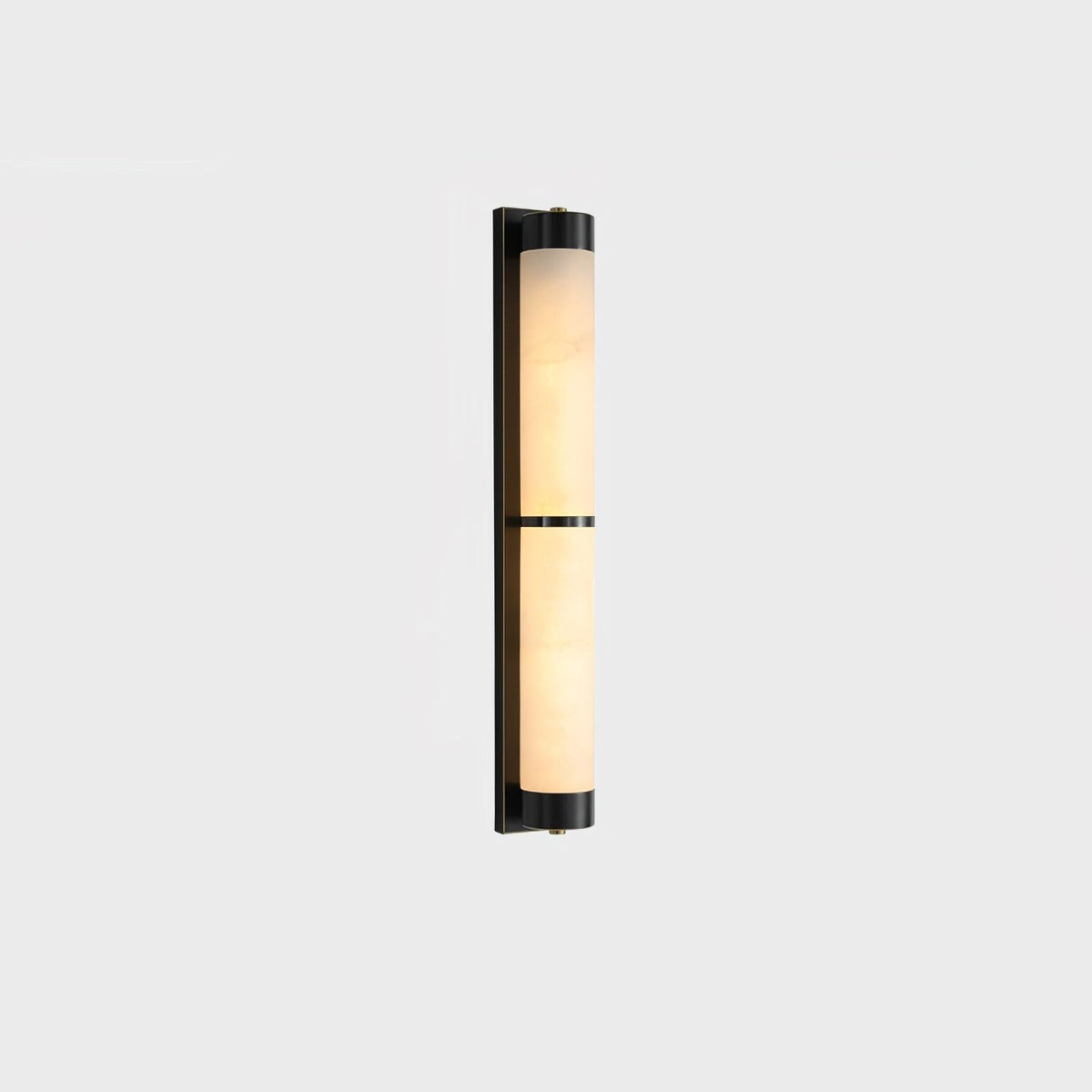 Cylindra Alabaster Brass Wall Sconce – Modern LED Wall Light