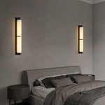 Cylindra Alabaster Brass Wall Sconce – Modern LED Wall Light
