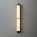 Cylindra Alabaster Brass Wall Sconce – Modern LED Wall Light