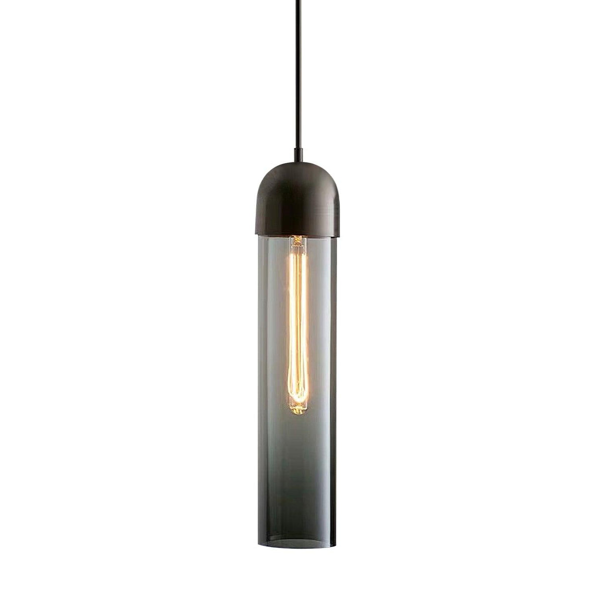 Glass Cylindrical Pendant Light