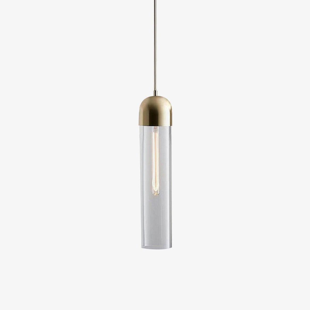 Glass Cylindrical Pendant Light