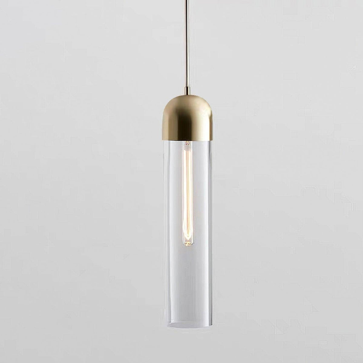 Glass Cylindrical Pendant Light