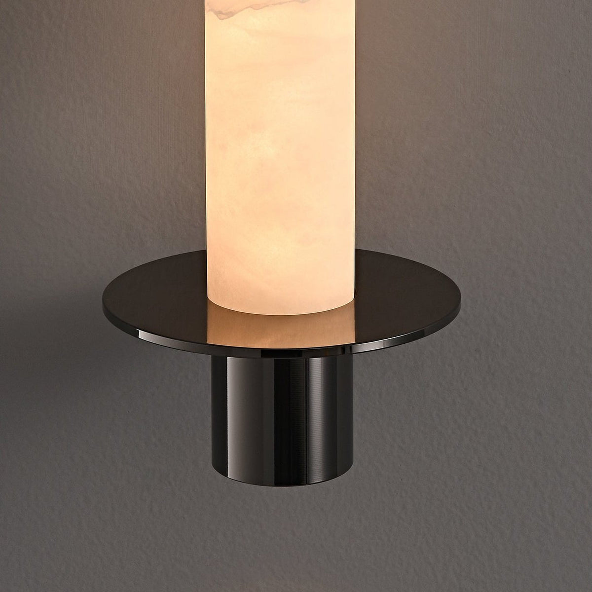 Alabaster Cylinder Pendant Light – Modern Minimalist LED Hanging Lamp