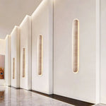 Liora Travertine Wall Sconce — Sculptural Stone LED Wall Light