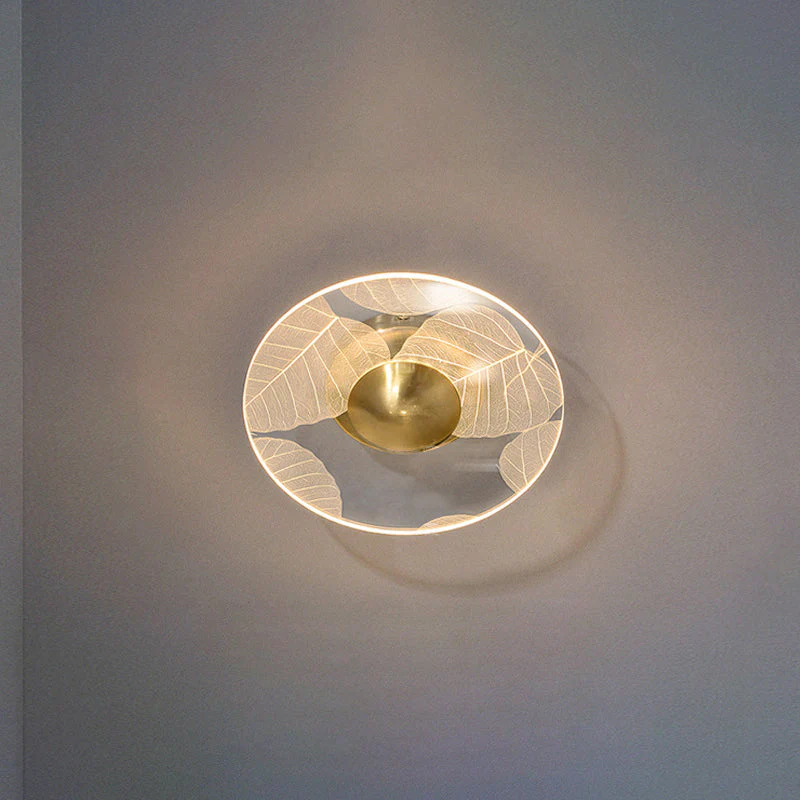 Modern Geometric Grain Ceiling Light