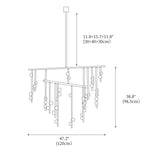 diy-luminous-cascade-chandelier