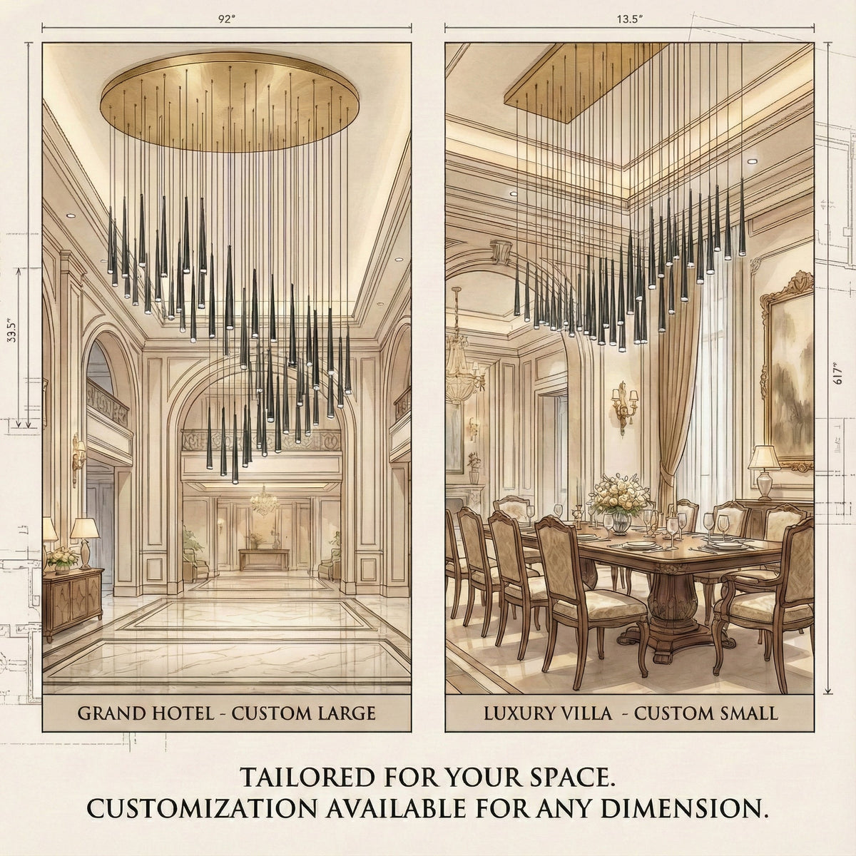 diy-slender-cone-chandelier