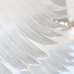 Feather Wing LED Chandelier – Hand-Blown Glass Pendant for Modern Interiors