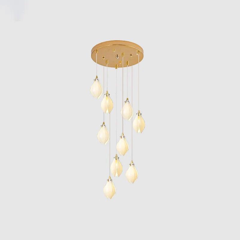 diy-ceramic-flower-chandelier