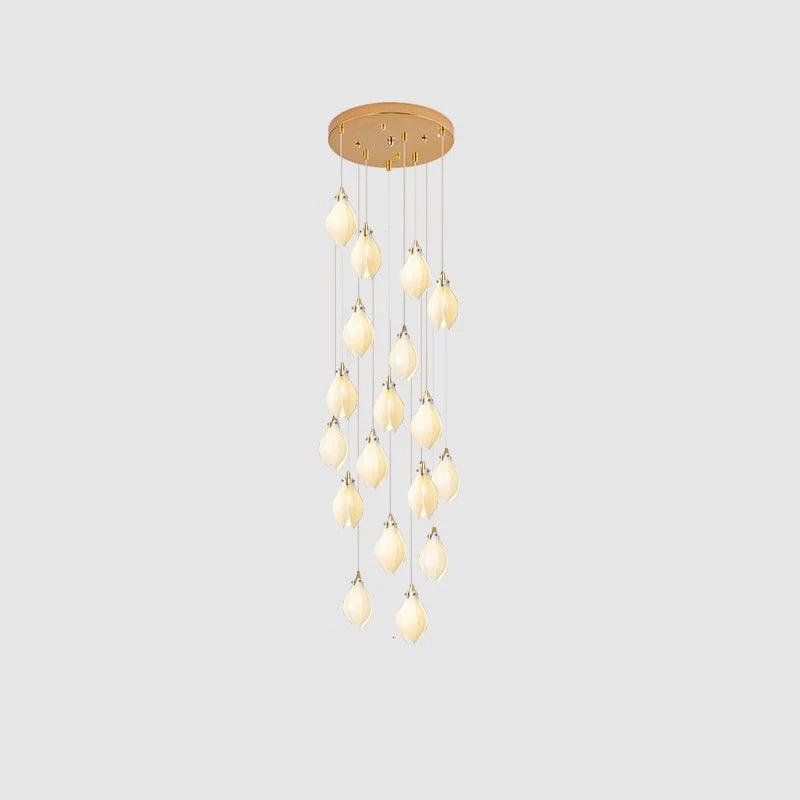 diy-ceramic-flower-chandelier