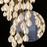 diy-ceramic-flower-chandelier