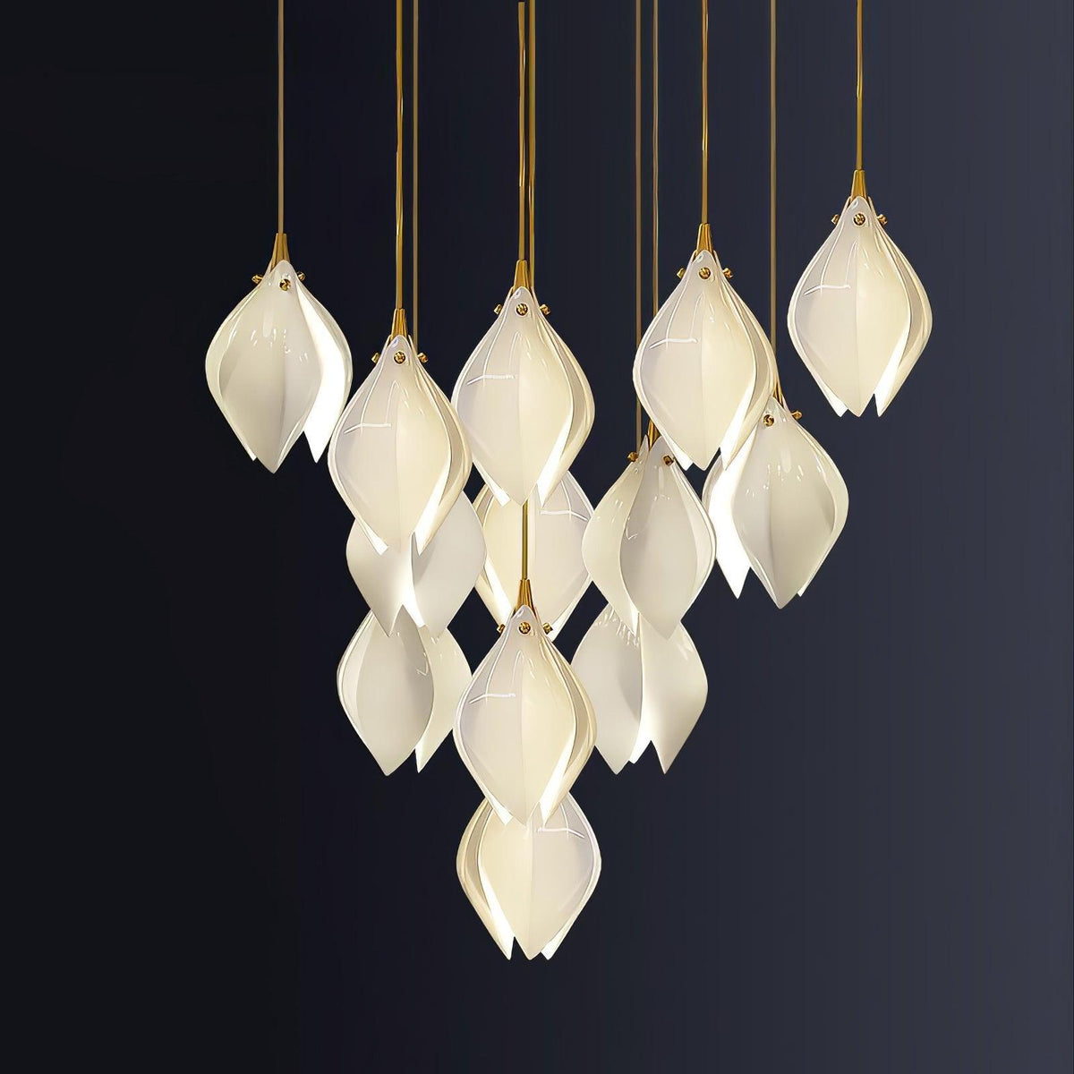 diy-ceramic-flower-chandelier